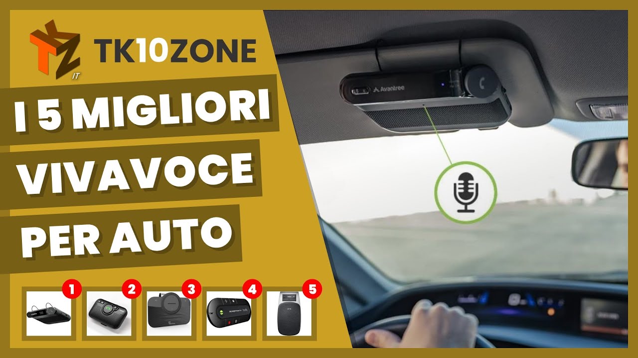 I migliori kit vivavoce Bluetooth per auto: guida all'acquisto