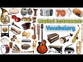 Musical instruments vocabulary ll about 70 musical instruments name in english with pictures