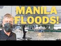 MANILA FLOODS - Crazy scenes as floodwaters inundate Metro Manila.