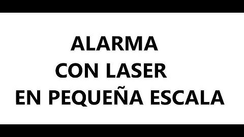 Alarma Laser con Espejos / SCR / BOCINA / RESET