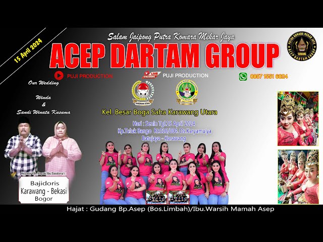 🔴  LIVE  PKMJ ACEP DARTAM GROUP SUBANG. 15 April 2024.Hajat.GUDANG Bp.ASEP (Bos.Limbah)Kel.BOGA SAHA class=