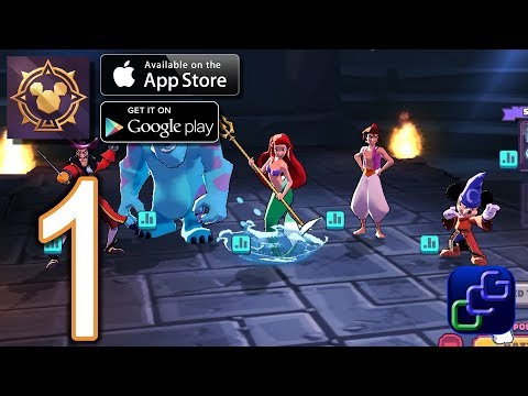 Disney Sorcerer's Arena Android iOS Walkthrough - Gameplay Part 1 - Grand Campaign: Ch1