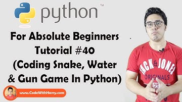 Exercise 6: Game Development: Snake Water Gun | Python Tutorials For Absolute Beginners In Hindi #40