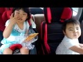 車でおやつ
