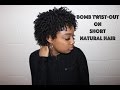 Bomb Twist-Out on Short Natural Hair