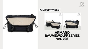 ARMARO BAGS - Baumewolff Series - Ver.798 - Expandable Sling Bag - Anatomy Video