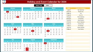 Dynamic Holiday and Event Calendar in Google Sheet | Step by Step tutorial screenshot 5