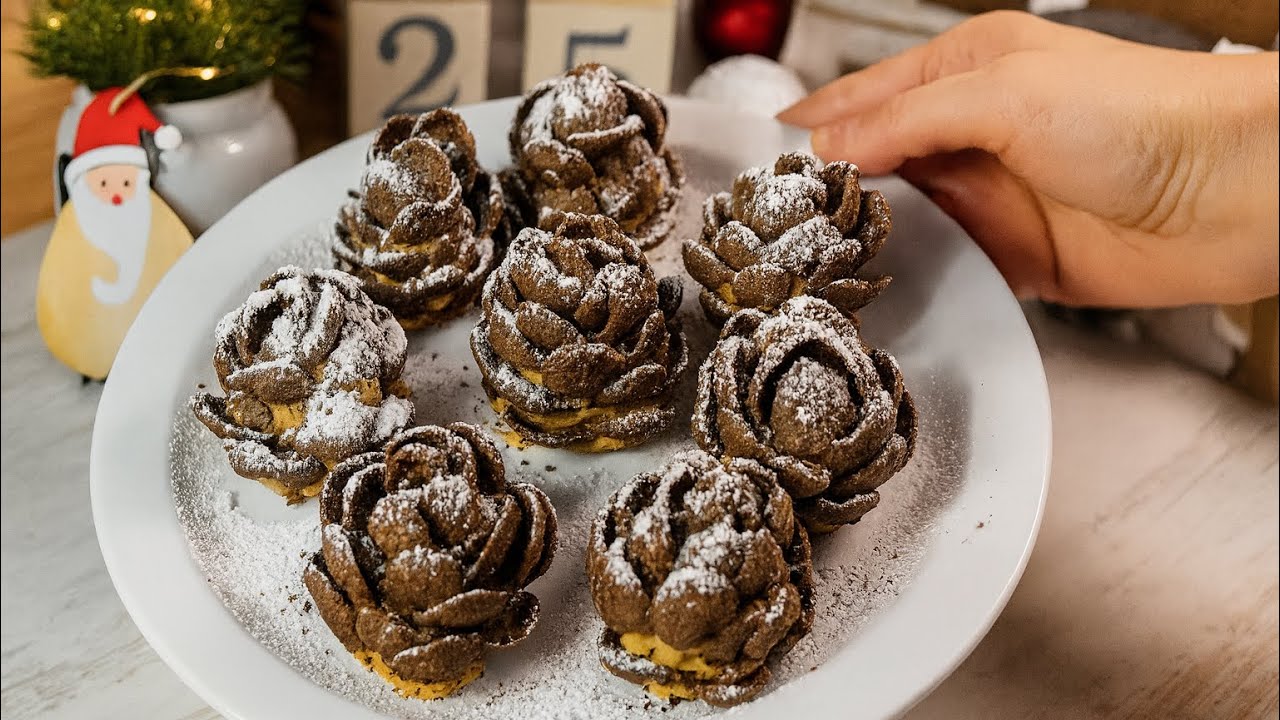 Die einfachsten Weihnachts-Süßigkeiten: 3-Zutaten-Schoko-Tannenzapfen