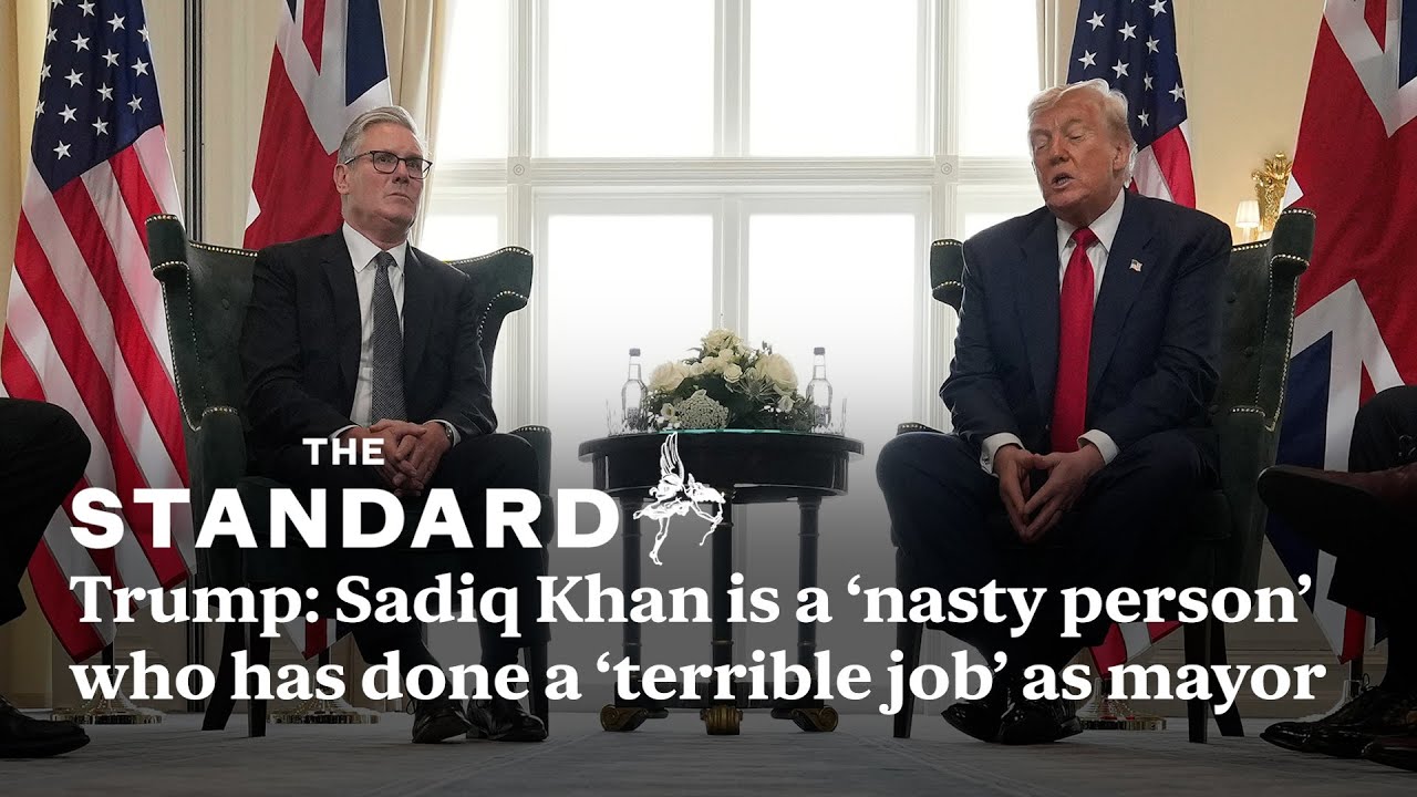 Trump reignites feud with Sadiq Khan as he calls London Mayor ‘a nasty person’ in awkward exchange