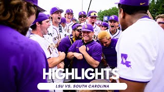 LSU Baseball Walks-Off South Carolina to Advance to SEC Championship |  Highlights