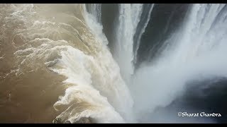 Jog Falls in full flow | Aerial View | 2018