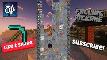 Relaxing Minecraft Falling Pickaxes | 8 Minutes of Endless Loop (16:9)