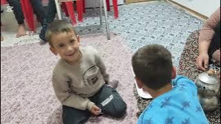 WE WERE AT OUR BRIDE GAMZE IN THE EVENING