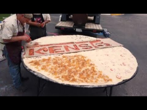 https://www.pizzahut.com/ An 8-FOOT PIZZA! We may have bitten off more than we can chew... | Neighborhood Eats