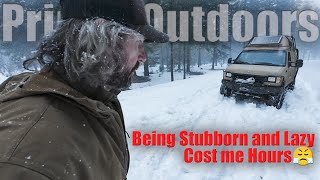 Stuck in Snow  My Stubbornness Cost me Hours