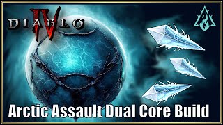 Season 1 Starter Build Sorcerer Artic Assault Frost orb and ice shard dual core build, low budget