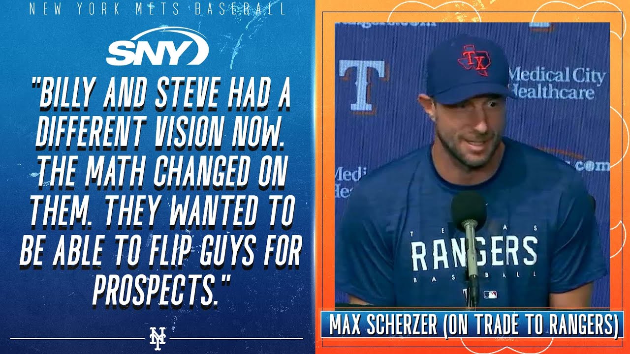 Max Scherzer on the unexpected end to his Mets career and his