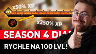 Rychle na 100lvl! Quick leveling návod a tipy! Season 4 Diablo IV #diablo