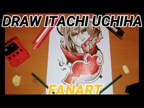 Cómo dibujar a Itachi Uchiha !FACIL! blanco y negro|Speed  Drawing|Prismacolor Junior|Naruto - YouTube