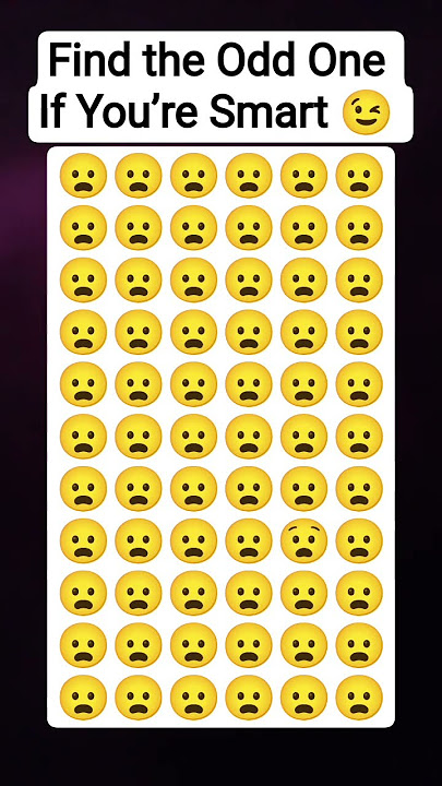 Only True Genius Can Find the Different Emoji 😏 #EmojiGame #FindItFast