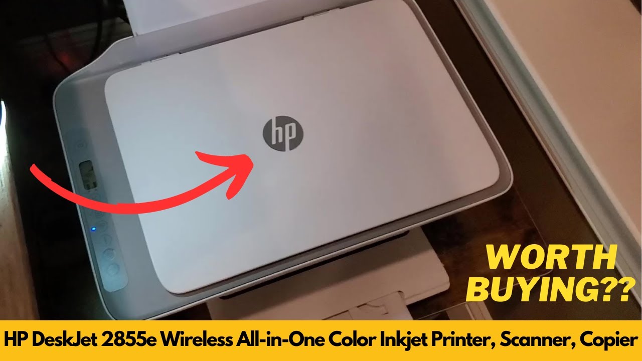 Video thumbnail: HP DeskJet 2855e Wireless All in One Color Inkjet Printer, Scanner, Copier | Worth Buying?