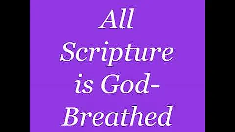 All Scripture Is God-breathed / UI