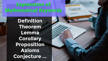 Meaning & Correct use of: Definition, Theorem, Lemma, Proposition, Corollary, Conjecture, Axioms