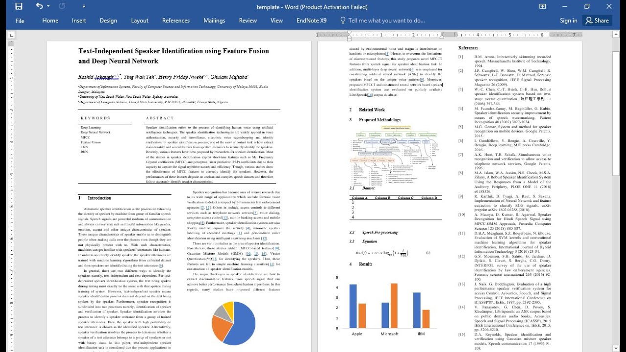 research paper format template word