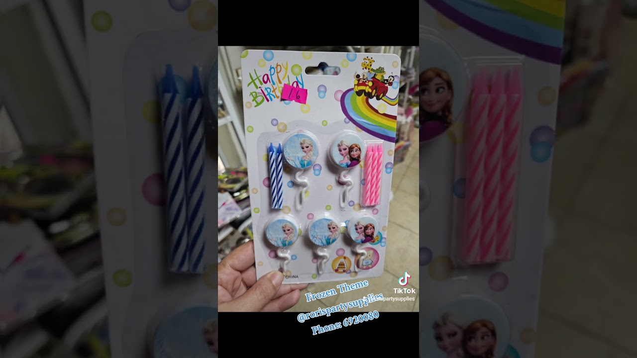 Frozen items. Rori's Party Supplies.  Trinidad and Tobago.