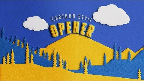 Stop Motion Cartoon Opener After Effects Templates