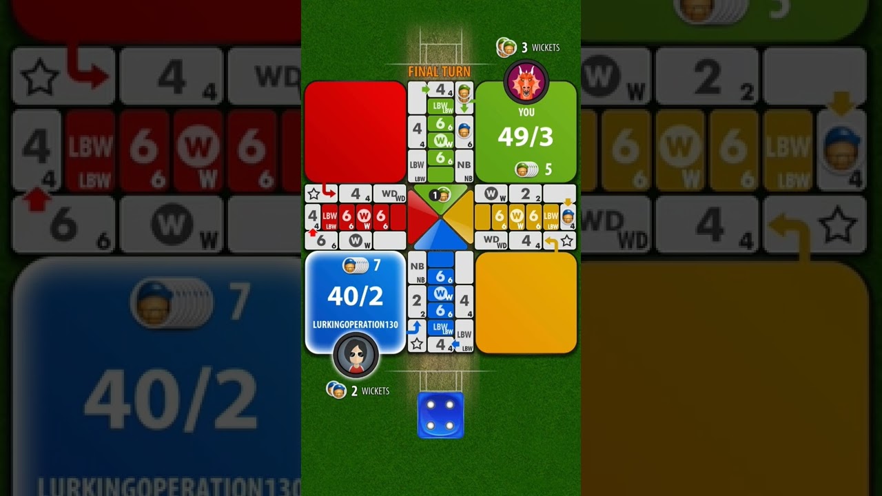 ludo cricket clash . winning game but crashed😅😅