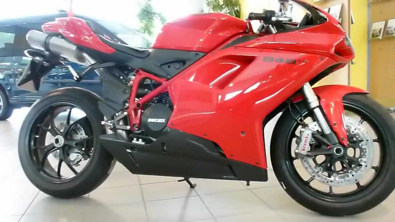 Bytte indvirkning Transportere Ducati 848 EVO 140 Hp Top Speed 156 mph 251 Km/h 2012 * see also Playlist -  YouTube
