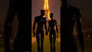 Robomantic? When robots learn to love🦾 💕 #robot #eiffeltower #shorts