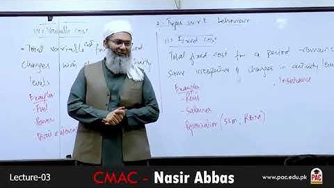 CAF 03 | CMA | LECTURE # 03 |BY SIR NASIR ABBAS | SEPTEMBER 2024 ATTEMPT