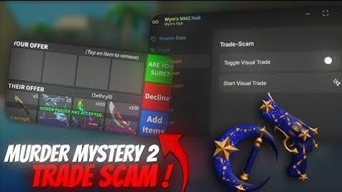 *NEW* TRADE SCAM SCRIPT ! - MM2 SCRIPT [TRADE STEALER 💸- DUPE🤑 - ITEMS STEALER🗡]