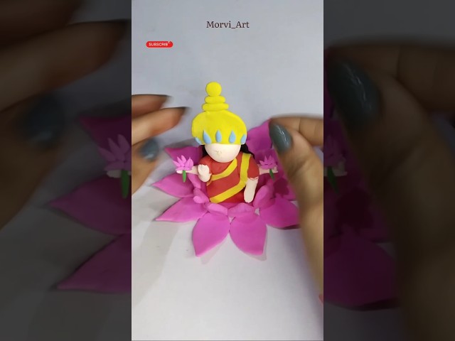 DIY clay maa Laxmi idol #shorts class=