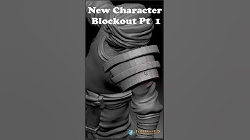 Character Blockout (Light) PT 1 Timelapse 3D Printable Minis