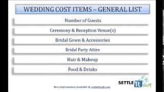 Wedding Planning - Figuring the Cost with SettleiTsoft® Debt Negotiation App screenshot 2