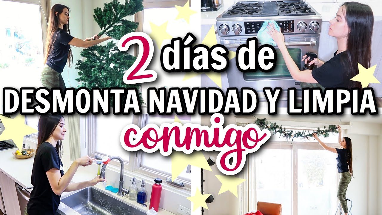 2 DÍAS INTENSOS DE LIMPIA CONMIGO Y DESMONTA LA NAVIDAD | RUTINA DE LIMPIEZA | ALEJANDRA C MALDONADO
