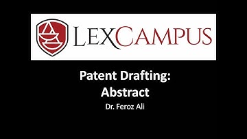 Patent Drafting: Abstract