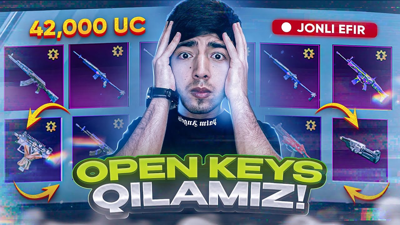 42.000 UC STRIMDA YANGI 8 TALIK ORUALARNI AYLANTIRAMIZ 🔥 –  PUBG MOBILE!!!