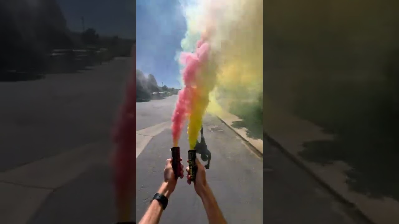 POV: Using RP90 (Ring Pull 90 Seconds) Peacock Smoke Effect #1 Smoke Bombs in America