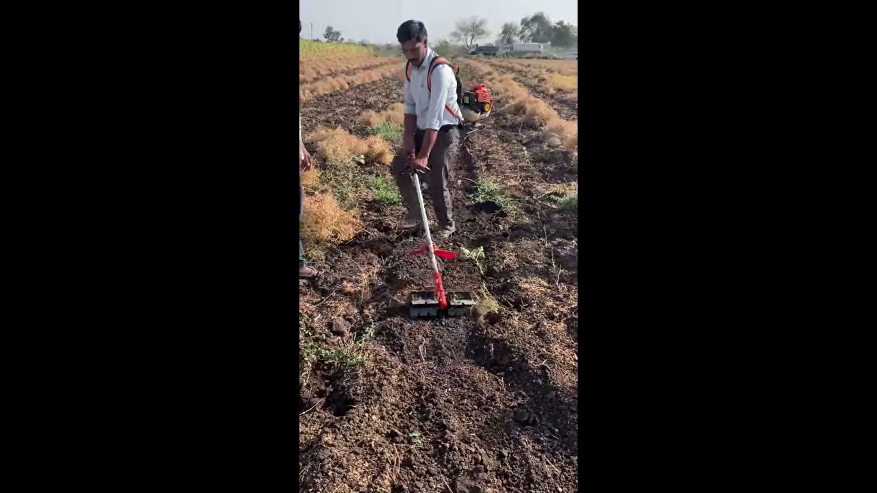 Heera brush cutter actual work on farm agriculture machinery