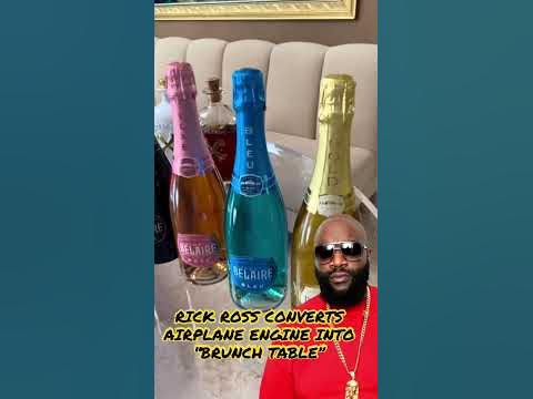 RICK ROSS CONVERTS AIRPLANE ENGINE INTO “BRUNCH TABLE” @rickross4913
