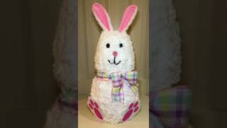 Stackable Easter Egg Fluffy Bunny Dollar Tree DIY #easterdiy  #dollartreediy Crafty Little Beach