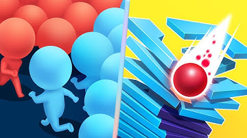 Count Masters Vs Stack Ball in All Levels Gameplay iOS,Android Walkthrough Update ASMR Game YLKN5J