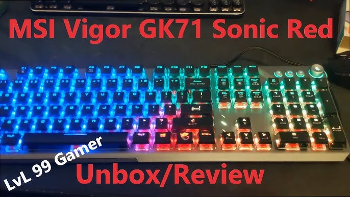 MSI VIGOR GK71 SONIC Mechanical Gaming Keyboard Review