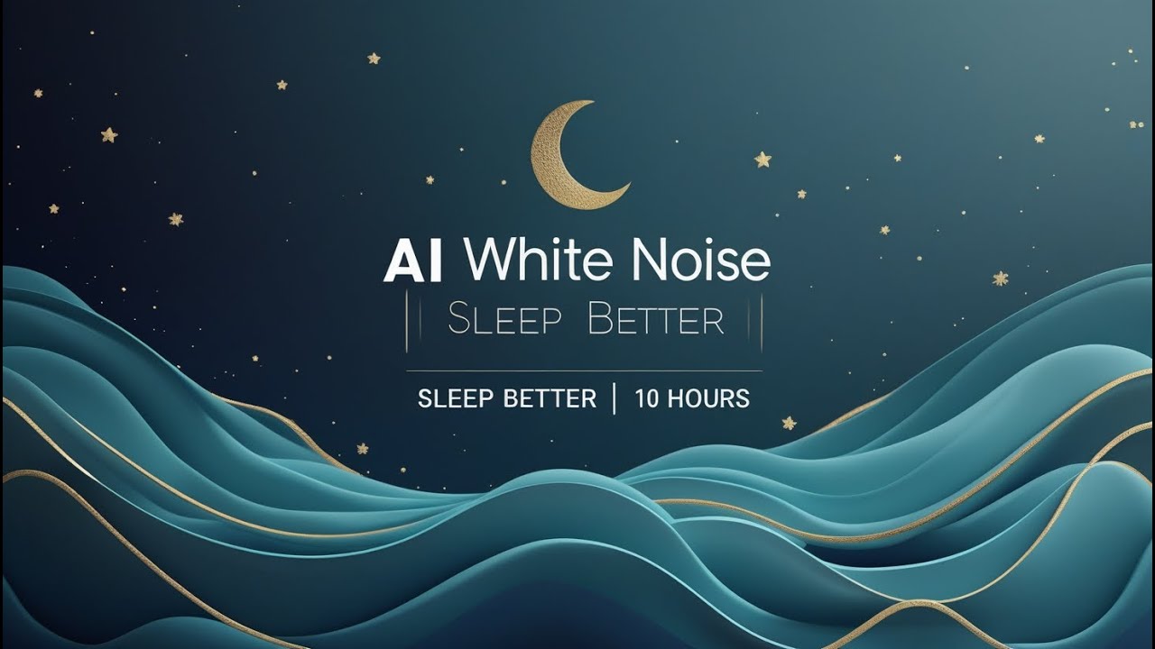 10 Hours White Noise | Black Screen | Restful Night | AI Generated
