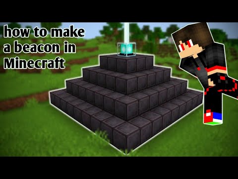how to make a beacon in Minecraft - YouTube