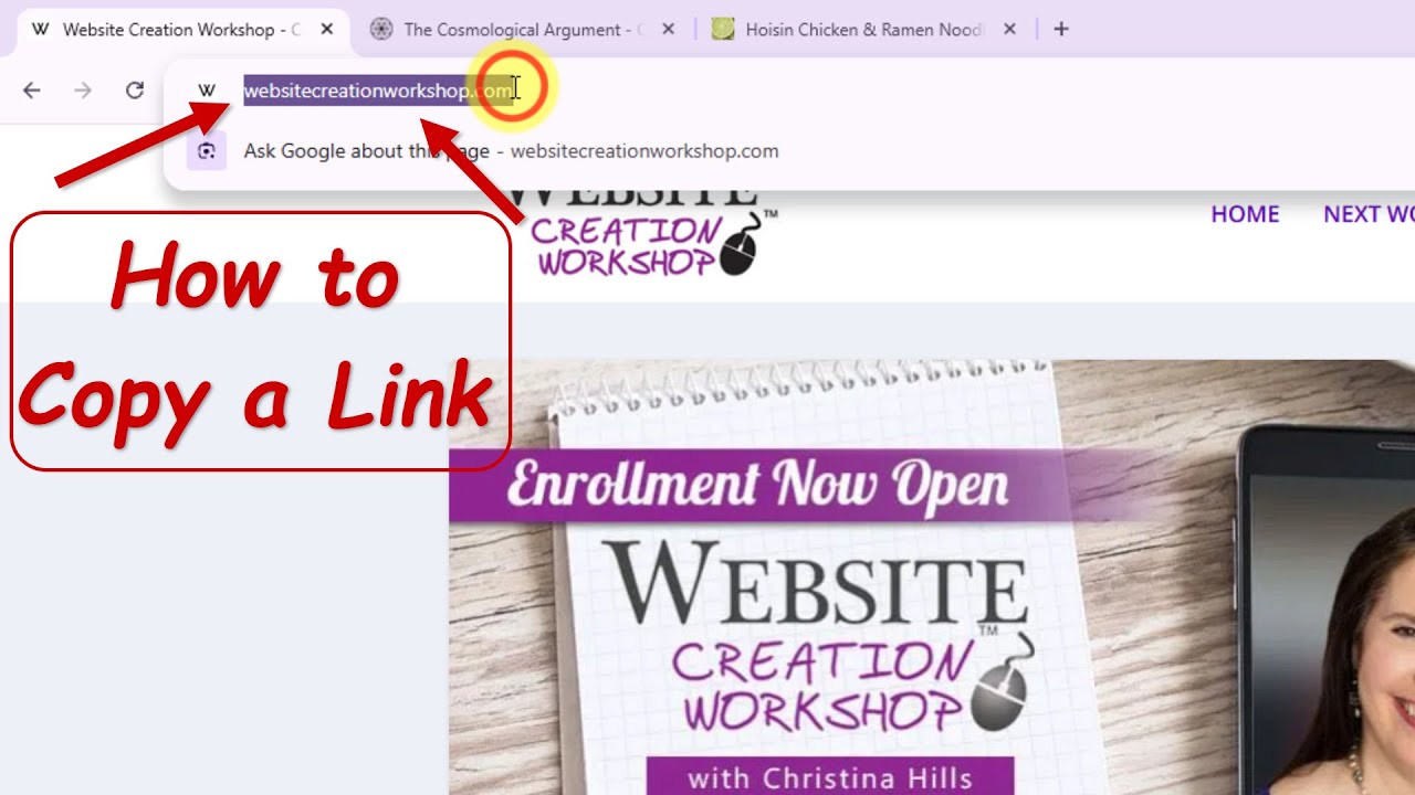 How to Copy a Website Link (URL) to Share With Someone - YouTube